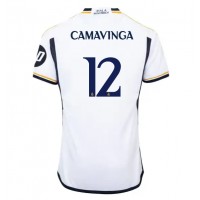 Dres Real Madrid Eduardo Camavinga #12 Domaci 2023-24 Kratak Rukav